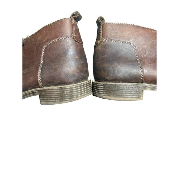 GBX Men's Brown Leather Lace-Up Ankle Chukka Boots Size 11 - Picture 8 of 11